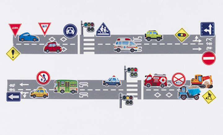 リアル標識にグッとくる！男も使いたくなる乗り物マステ | GoodsPress