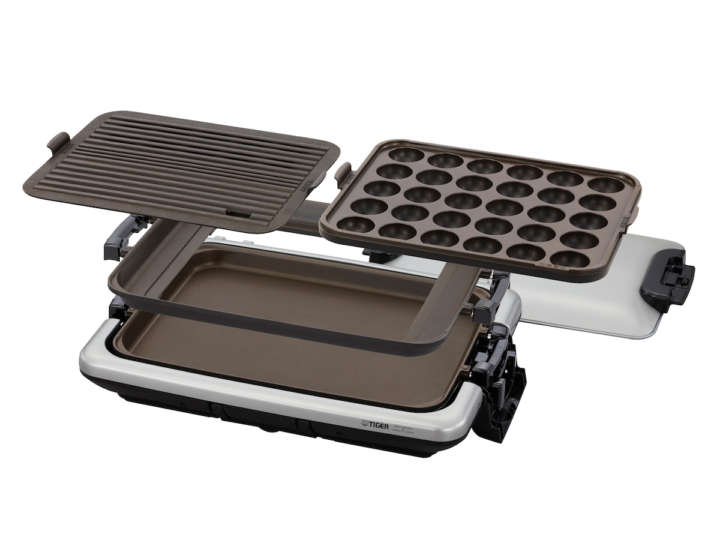 タイガー ホットプレート 「これ1台」縦置き収納 平面プレート