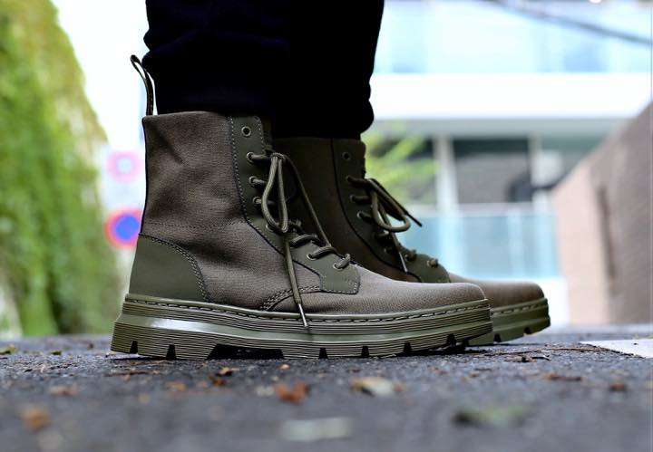 ドクターマーチンx 弱かっ atmos コラボ COMBS TECH ブーツ UK9 