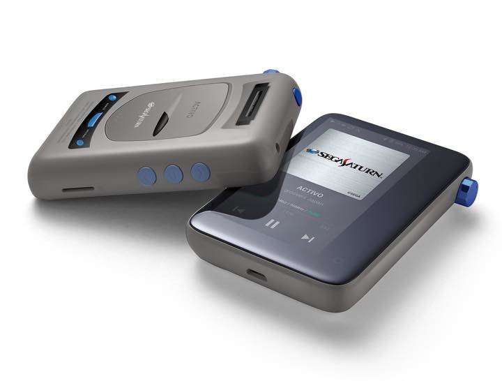 セガサターンコラボのこのDAP、懐かしの起動音入りですよ