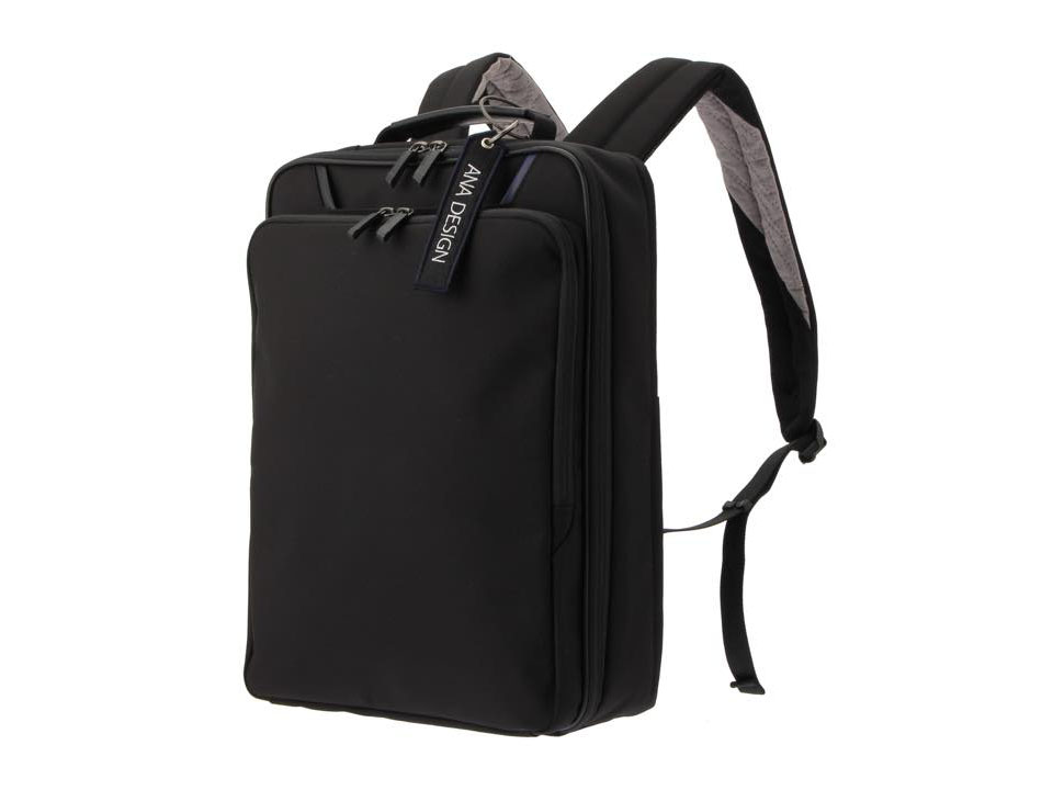 美品 ANA DESIGN ビジネスバッグ 3WAY ナイロン ブラック 美品 ANA DESIGN ビジネスバッグ 3WAY ナイロン ブラック