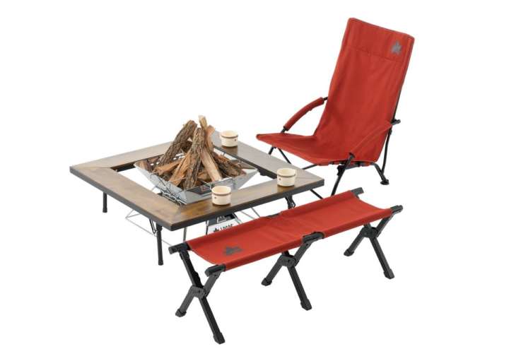 ロースタイルでハイバック！焚き火を囲んで超リラックスできます