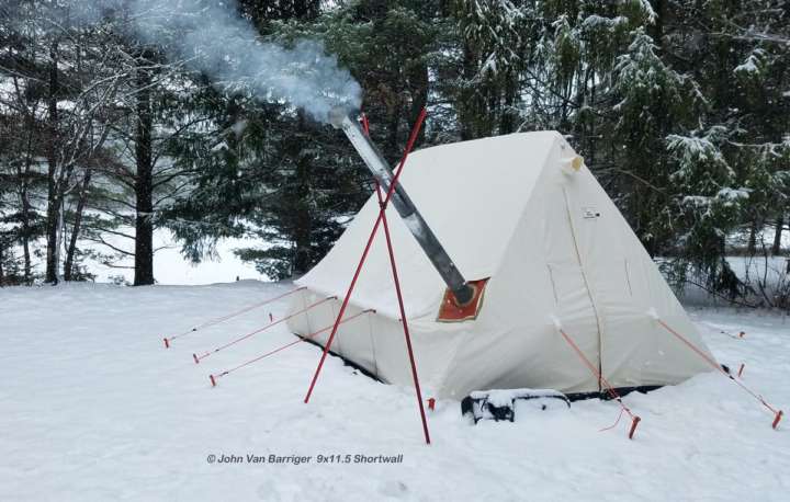 煙突穴がガッツリ付いた冬用コットンテントがアメリカから上陸
