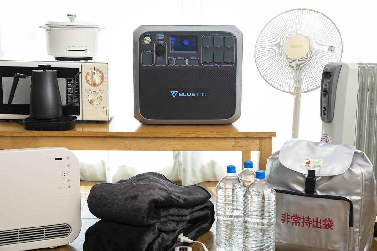 超大容量ポータブル電源」があれば災害時にも家電が使えるようになる