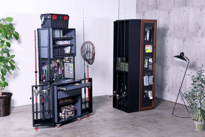 ごちゃつく釣り道具をすっきり収納できる専用家具誕生！ | GoodsPress