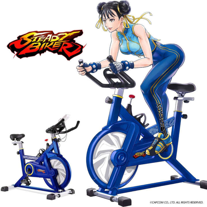 春麗仕様の室内用バイクでストVのキャラのような肉体を目指してみる
