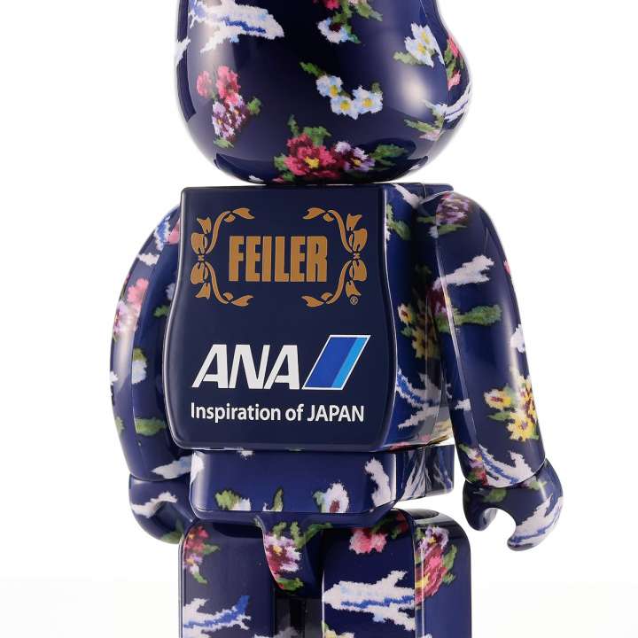 BE@RBRICK - FEILER × BE@RBRICK for ANA BLACK全新ANA x FEILER x BE@RBRICK庫柏力克熊100%+400%全日空