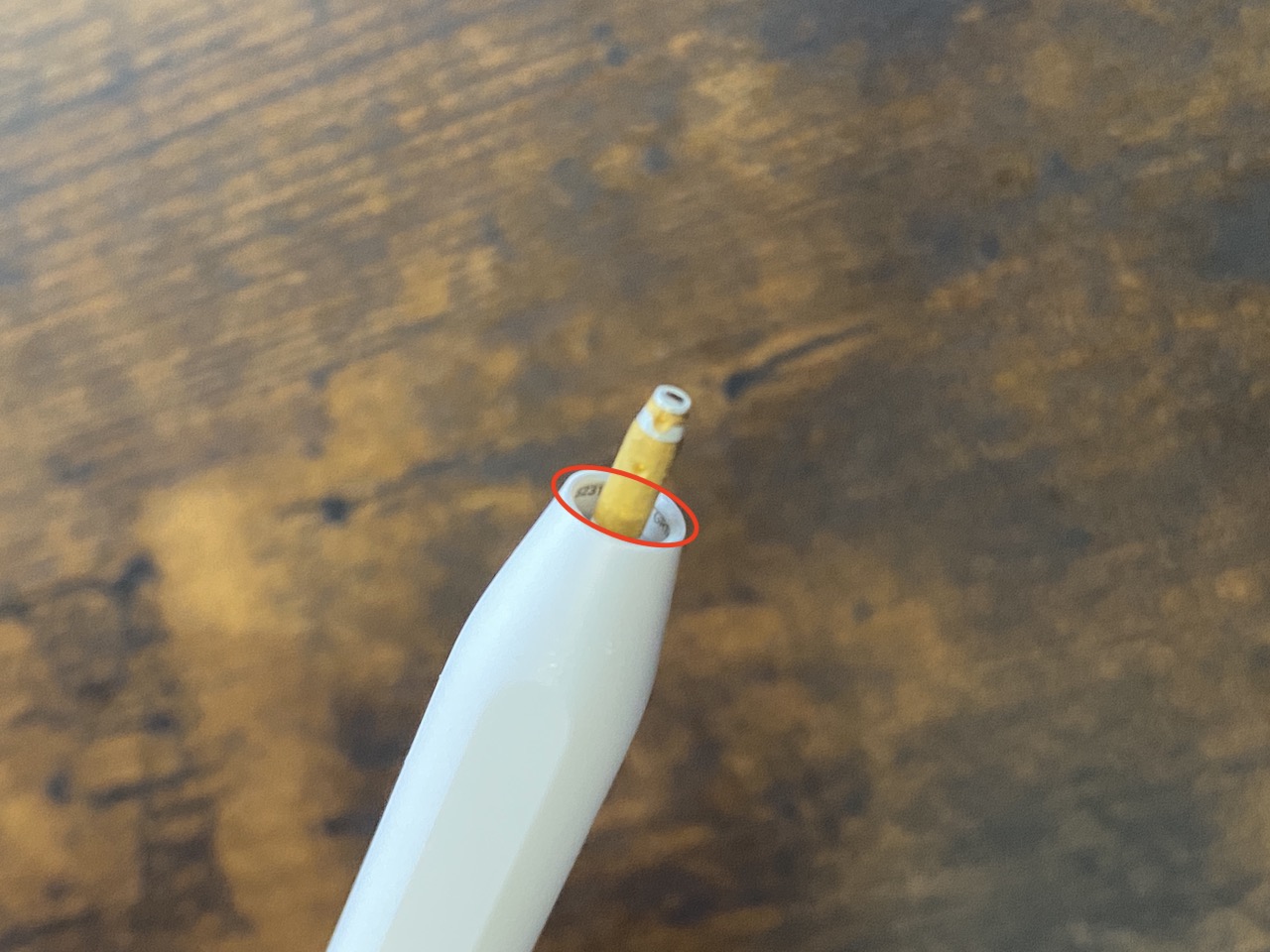 第2世代Apple Pencilのシリアルナンバーが書いてある場所