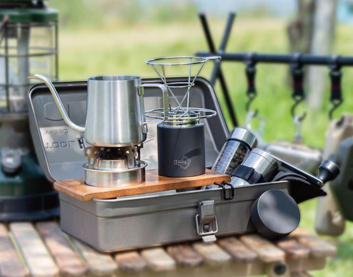 コーヒー道具一式を工具箱にひとまとめ！次はどこでコーヒー淹れる