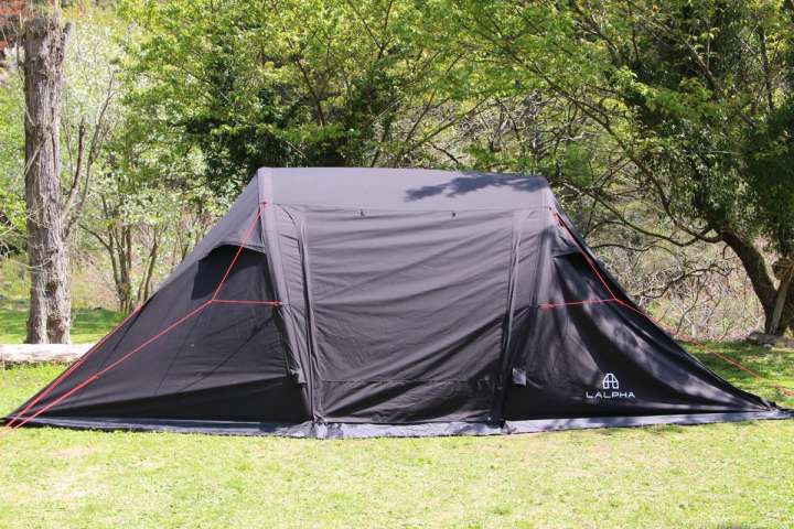 美品　LALPHA エアーテント ジオエア TC BK ジオAIR TC BK（TP-300BK）エアーテント | アウトドア・キャンプ