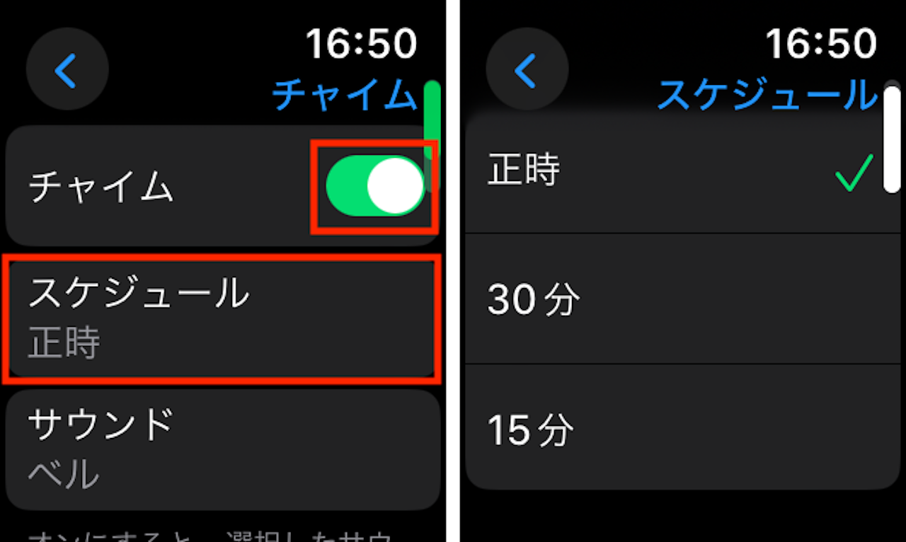 Apple Watchの操作手順画面