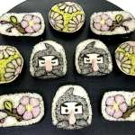 ▲川澄さんがこれまでに考案した飾り巻き寿司は数知れず…