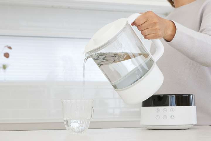 結構手間な白湯作りは全部おまかせ！寝る前に予約しておけば目覚めの