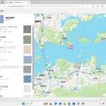 共有された「マップ」のガイドのURLを、Windows 11の「Edge」で開いた様子