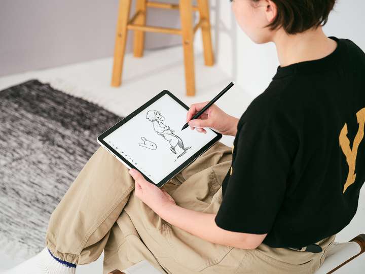似顔絵デジタル全身 コミカルにカッコよく可愛く！タブレット作画です。 デジタル作画界隈騒然！ワコム新作は描きたくなったら即描けるお