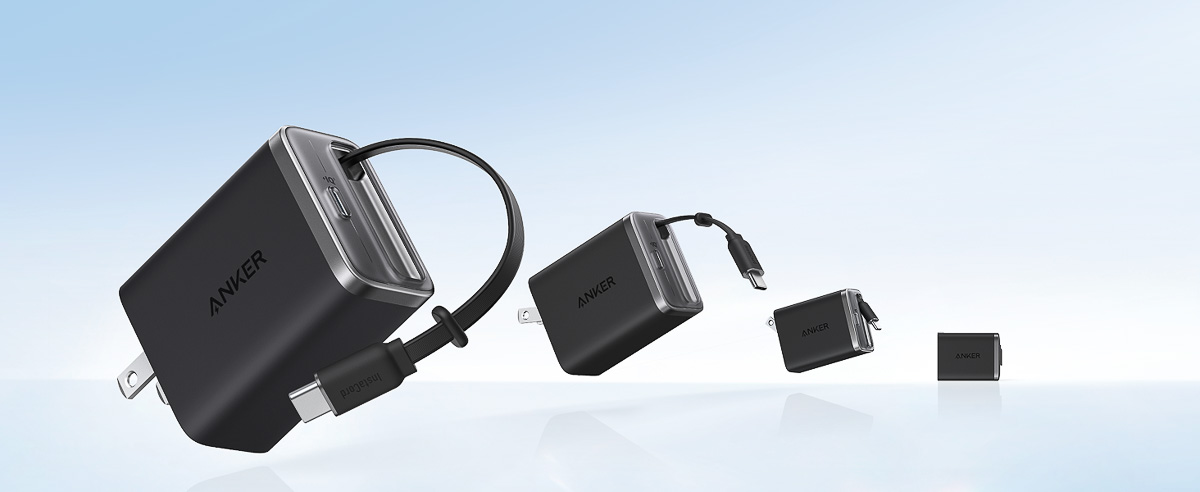 Anker初！ 毎日の携帯に便利なケーブル内蔵型の急速充電器が便利そう