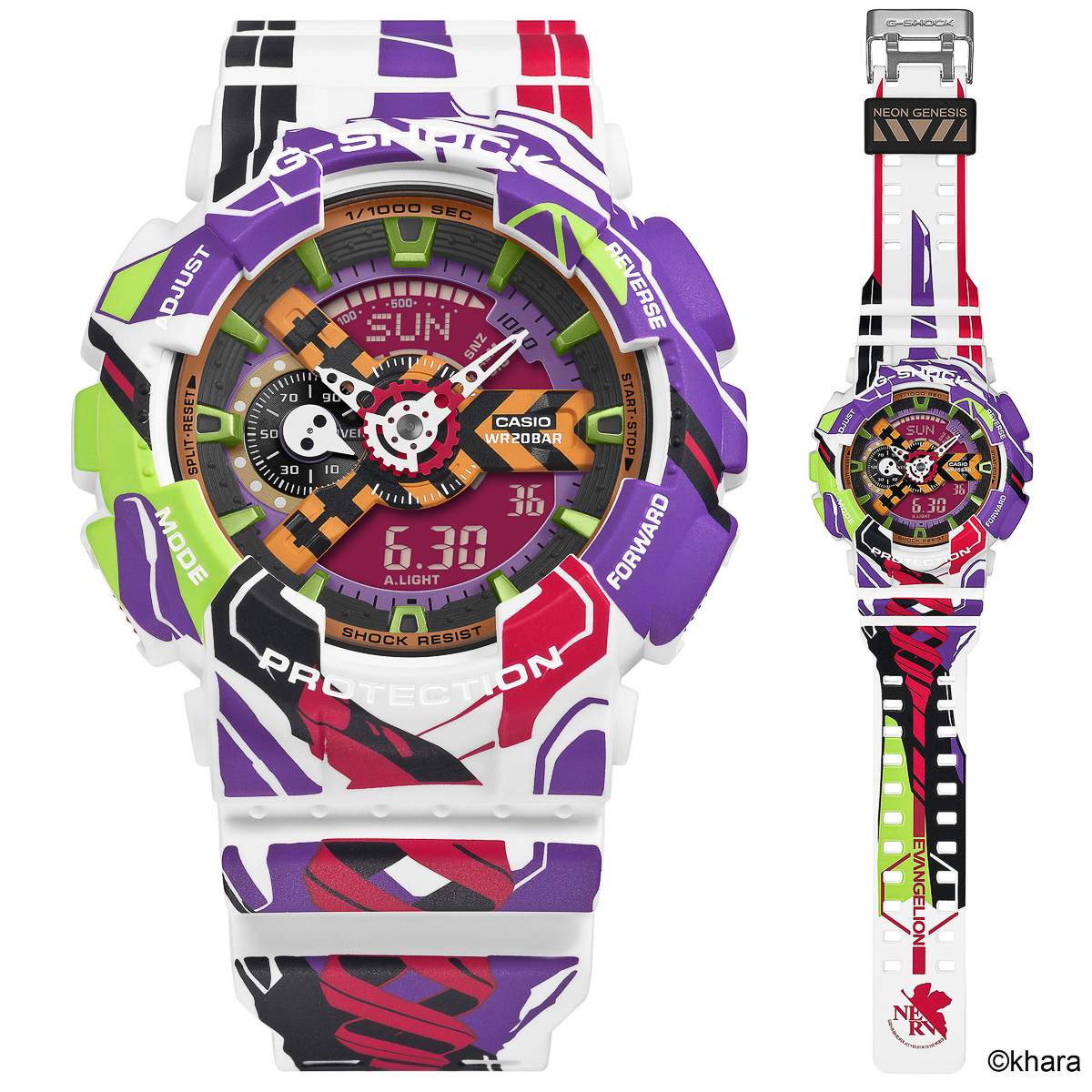 ファン垂涎！ エヴァンゲリオン30周年を記念して作られたG-SHOCKは“初号機”カラーのポップな1本