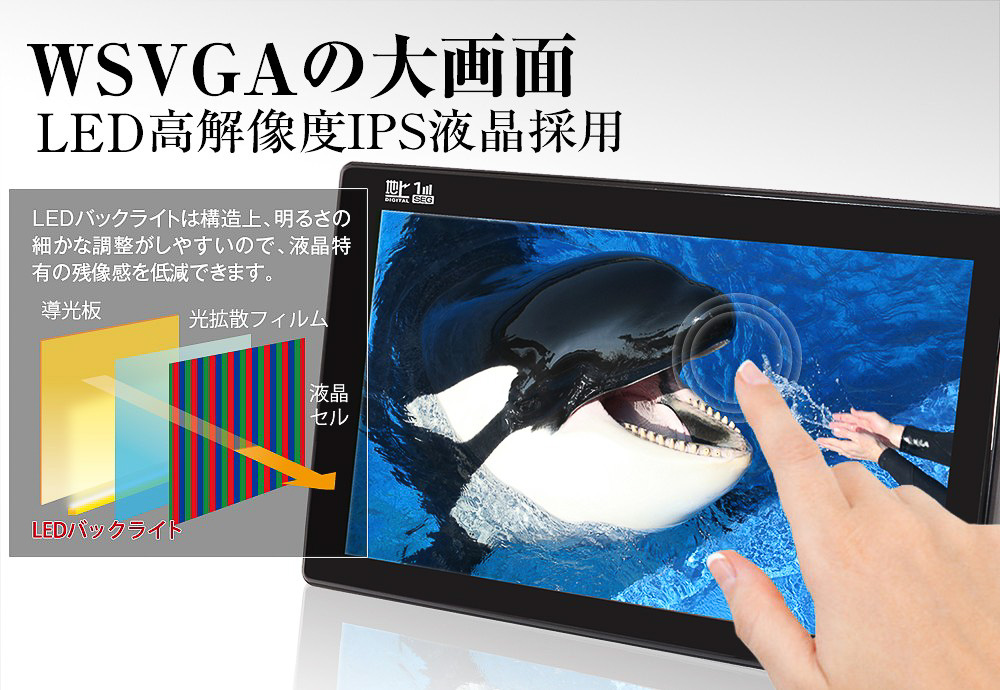 クルマでフルセグTVもYouTubeも楽しめる！後付け10.1インチIPSディスプレイオーディオ