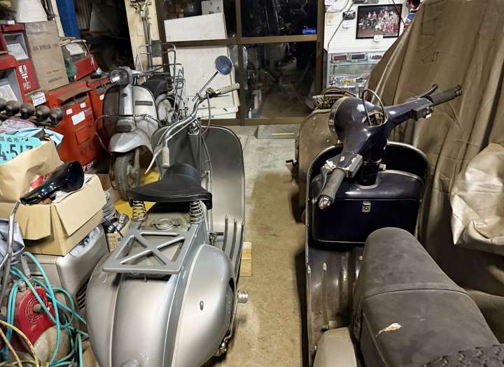 総所有台数130台以上！鉄スクーター・旧式ベスパのマニアのガレージ拝見。その目的は転売や投資目的ではなく…