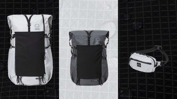 登山　アウトドア　用品　まとめて14点　未使用　② 優れた登山ザックはサイドポケットまで抜かりがない。ゼログラムの新作