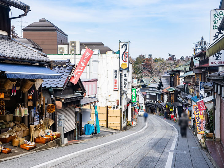 ▲成田山新勝寺に続くメインの表参道