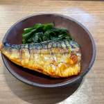 ▲「ミニさばの炭火焼き」