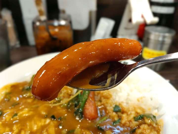 ▲パリッと焼かれたソーセージも旨い！