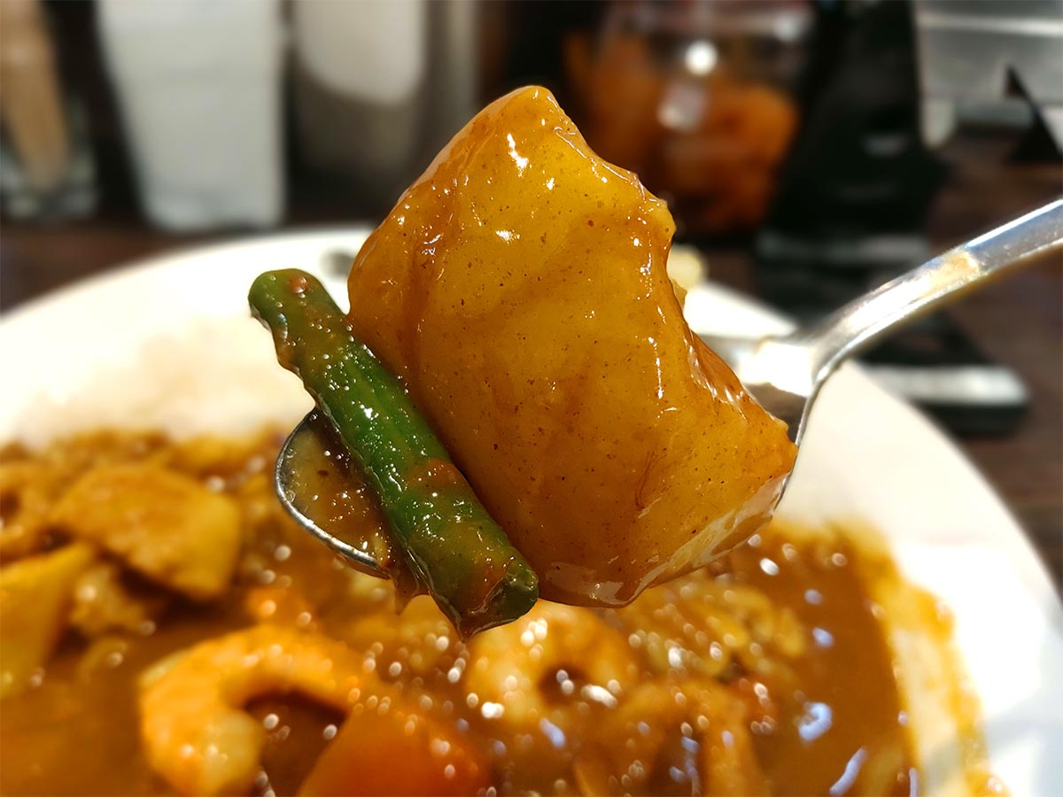 ▲ゴロゴロっとした野菜がふんだんに入っている
