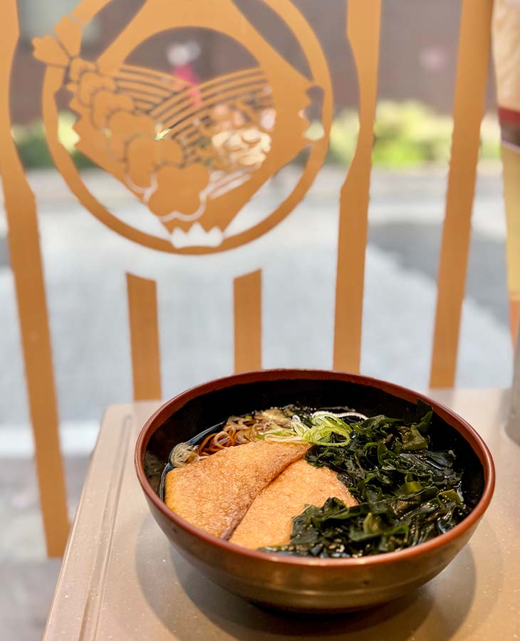 ▲「きつね」トッピングでたんぱく質量をクリア