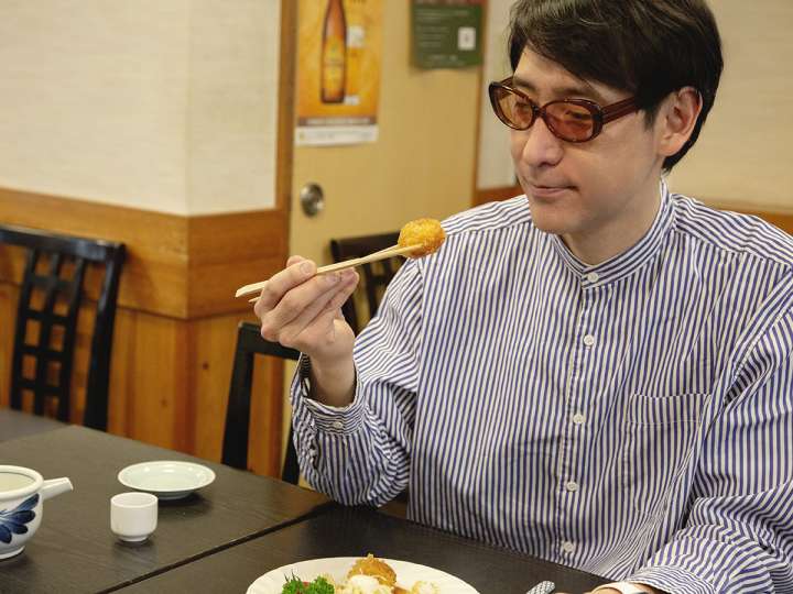 ▲蟹肉たっぷりのコロッケがまた酒を呼ぶ