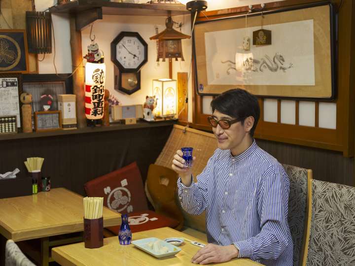 ▲板わさで一杯が至福の蕎麦前タイム