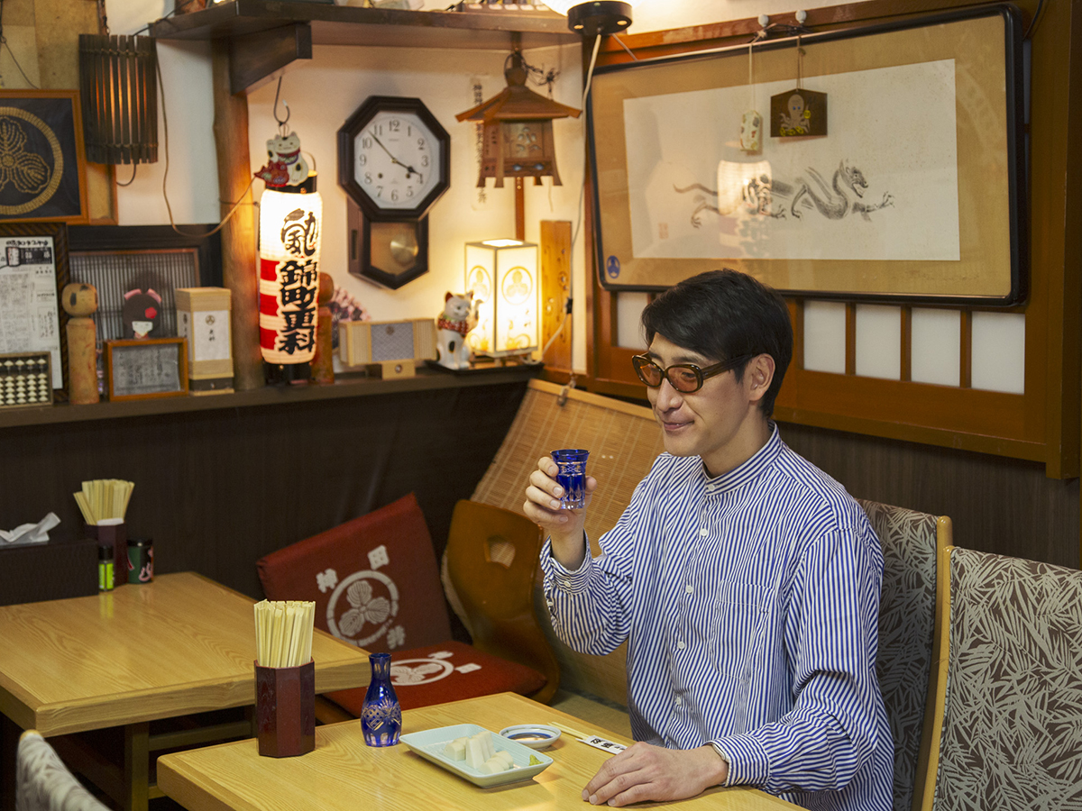 ▲板わさで一杯が至福の蕎麦前タイム