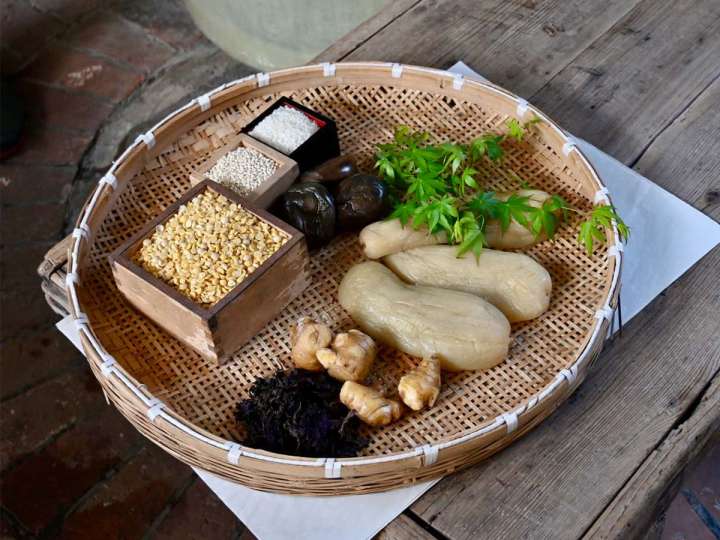 ▲金山寺味噌の材料