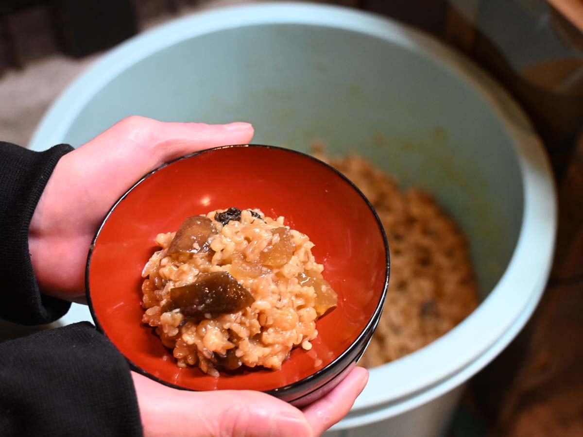 ▲野菜を大きめに刻むのが『太田久助吟製』のこだわり