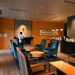 ▲ラウンジ磐座。コーヒーやおもてなしのドリンク、おやつなどが楽しめる