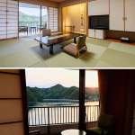 ▲海と島を望む10畳の客室。夕陽の眺める時間も愛おしい