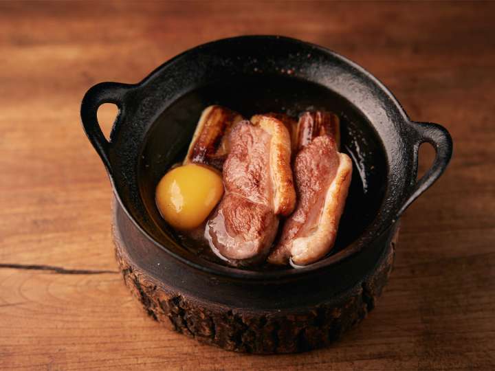 ▲「千寿葱と鴨の相焼き」（1,690円）