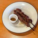 ▲ラム肉を使った「アロスティチーニ」は脂身が少なくて良いたんぱく質