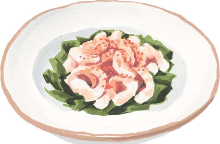 ▲「小エビのカクテル」