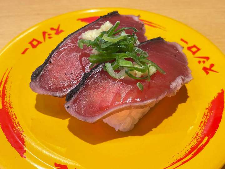 ▲たんぱく質がしっかり摂れるネタの代表格の一つ「かつお」