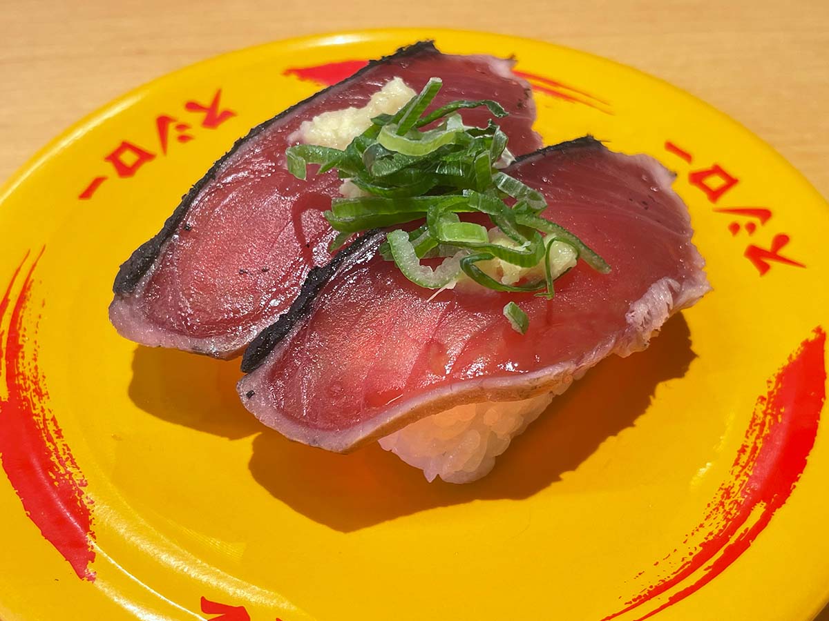 ▲たんぱく質がしっかり摂れるネタの代表格の一つ「かつお」