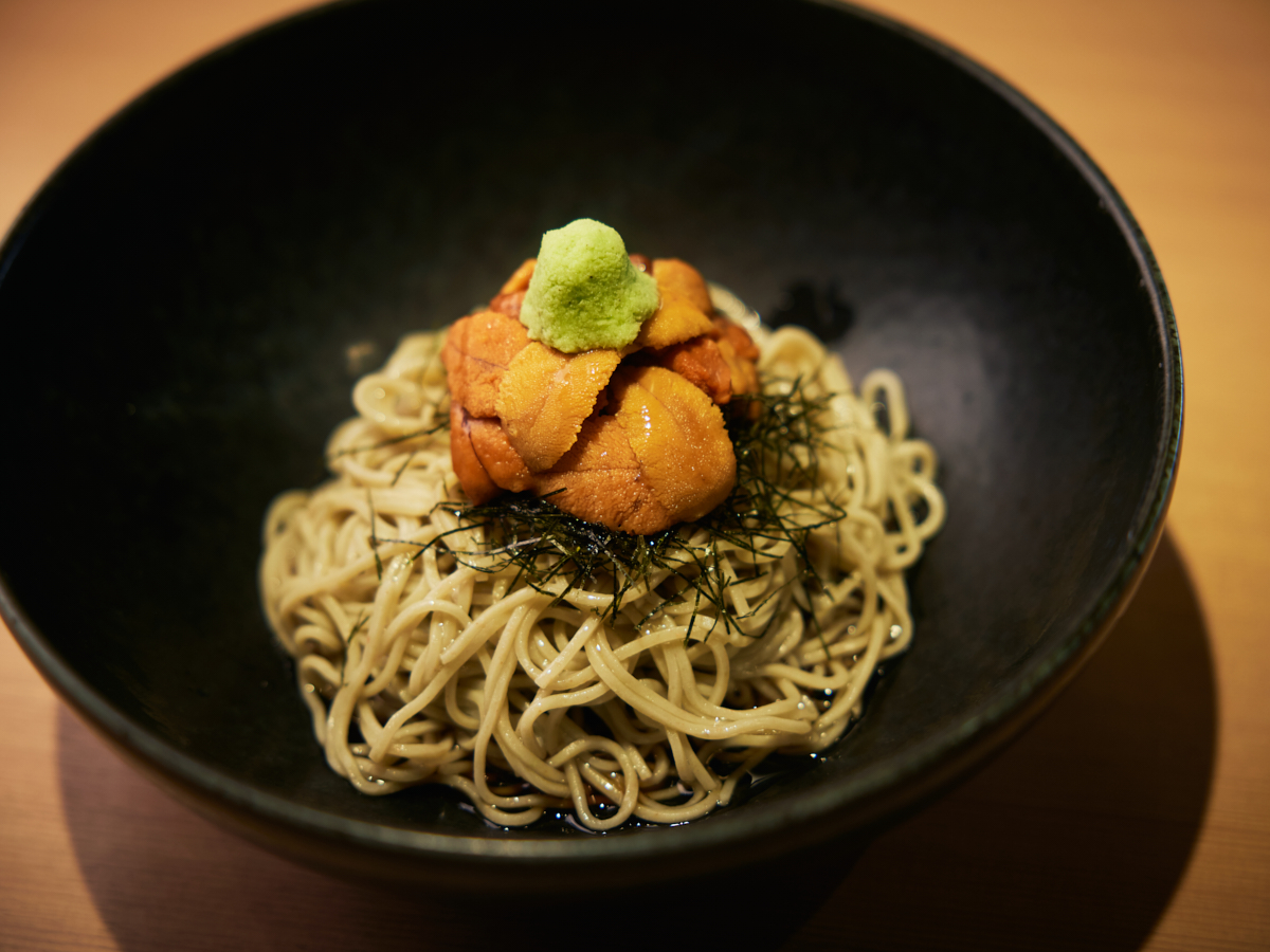 ▲「ウニそば」4,800円