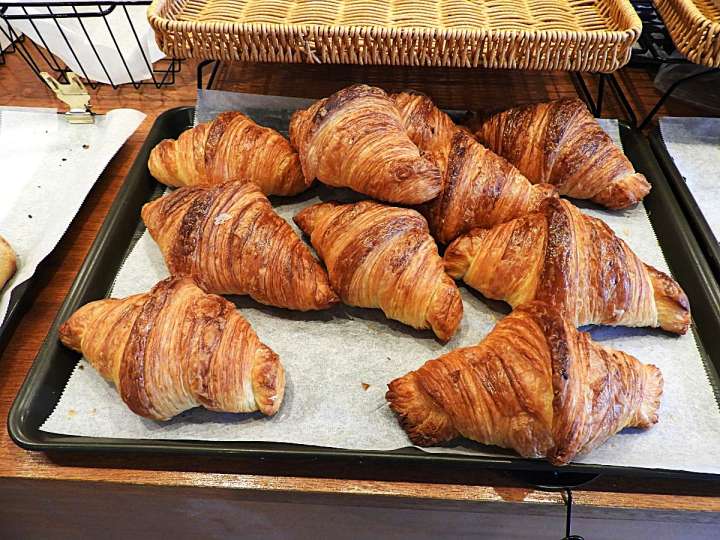 ▲国産小麦とバター100％で仕上げたクロワッサン