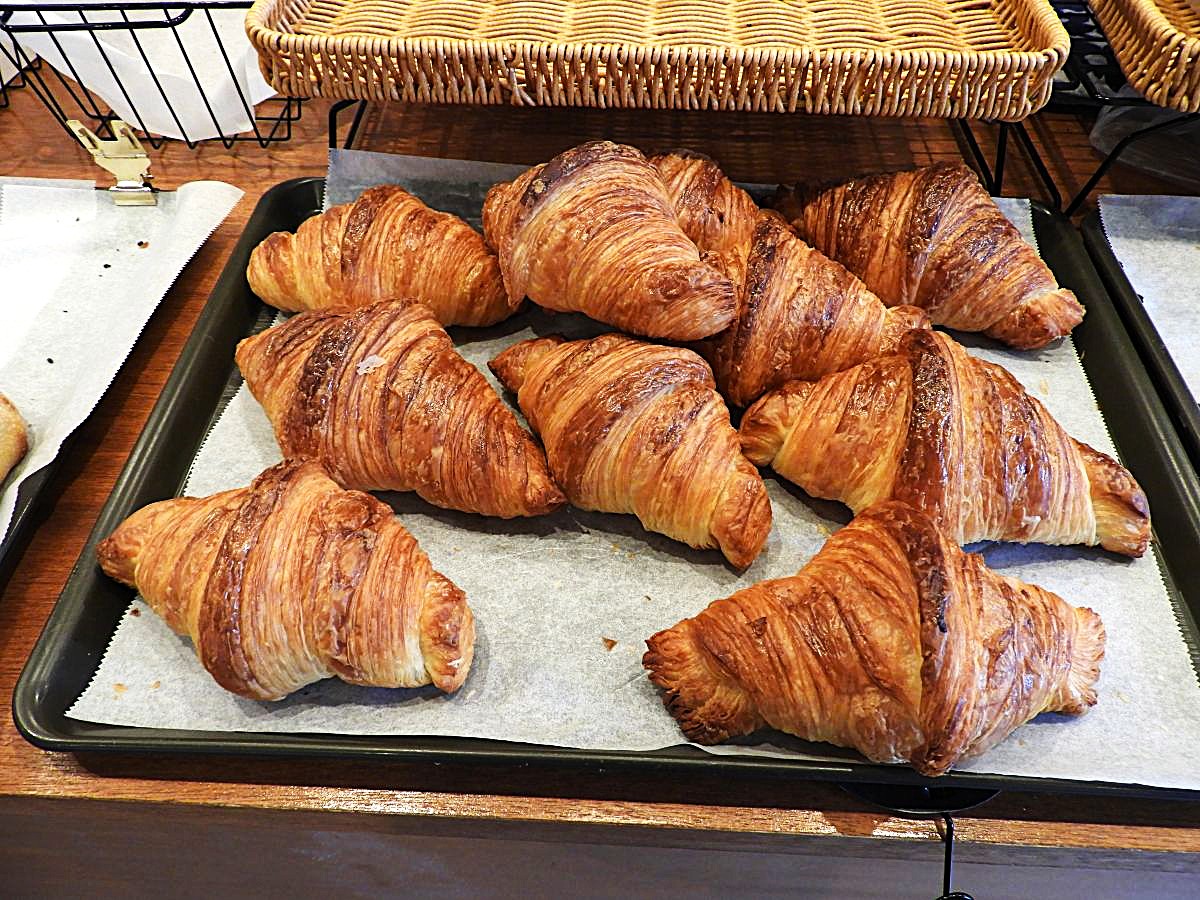 ▲国産小麦とバター100％で仕上げたクロワッサン