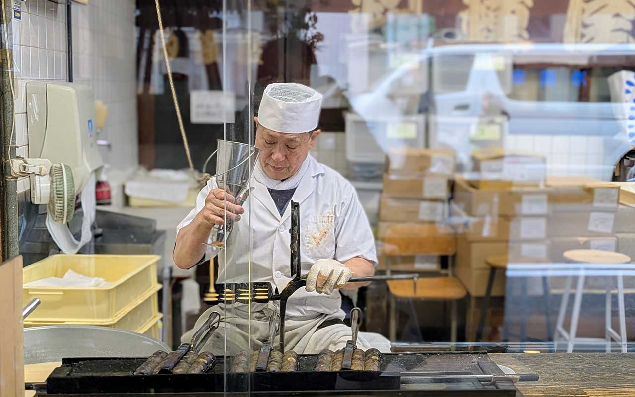 ▲運が良ければ焼いている姿を見られるかも