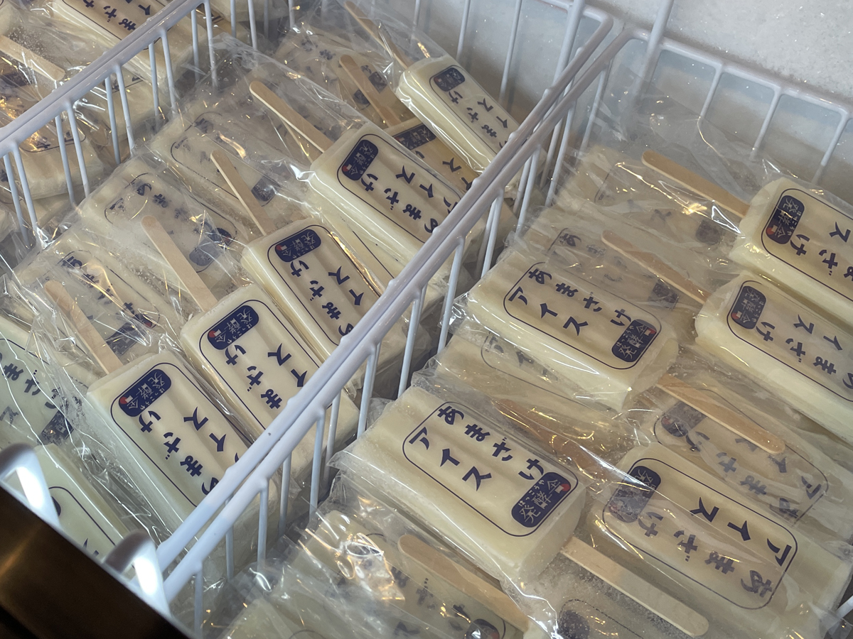 ▲くどさのない甘さは甘酒ならではの味。夏場には抹茶味もでます