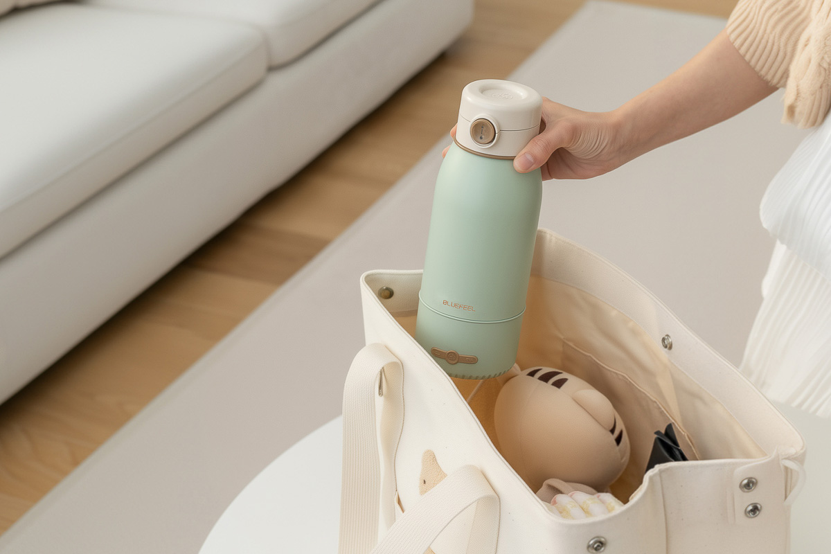 ボトルなのにコードレスでお湯を沸かせる。日常でも旅先でもいつでもどこでもお湯が使えるぞ