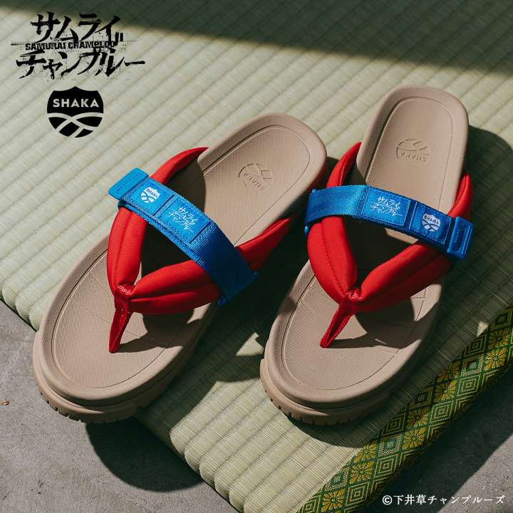 ビビッドな赤と青が夏らしい「シャカ」×「サムライチャンプルー