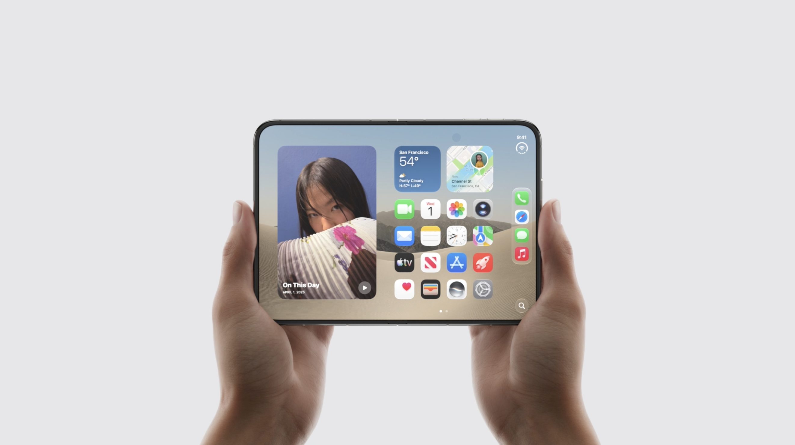 iPhone Duoを開いた様子